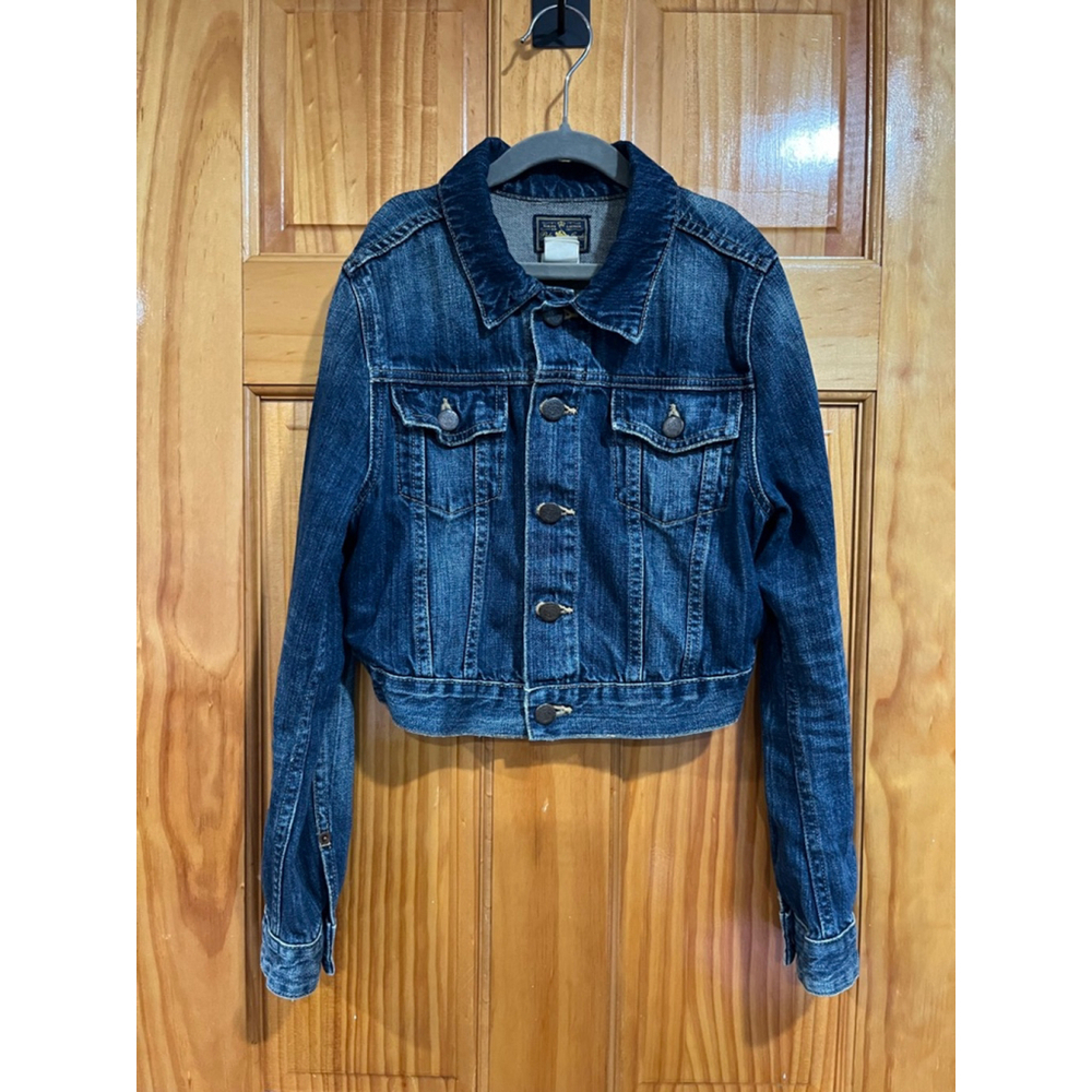 Ralph Lauren Polo Jeans Co. Denim Jacket Kid Girls Size 12 Dark Wash Vintage Y2K